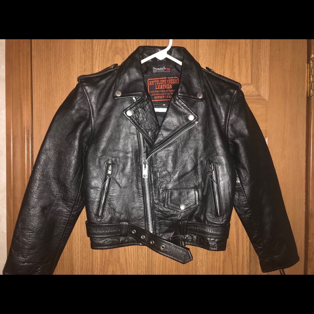 -OFFERS WELCOME~Antelope Creek Leather Biker Jacket NWOT